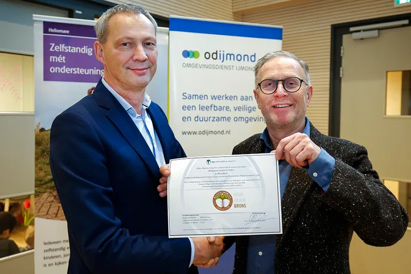 uitreiking certificaat brons heliomare