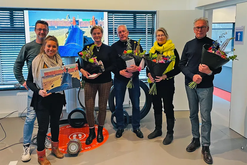 winnaars fotowedstrijd zandkasteel