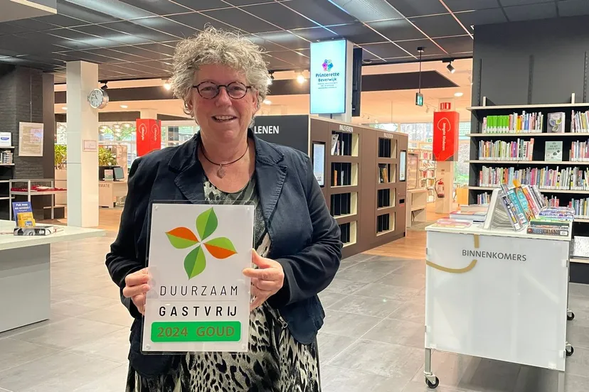 aafke met duurzaam gastvrij bord