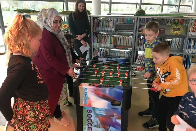 voetbalexperience in de bibliotheek