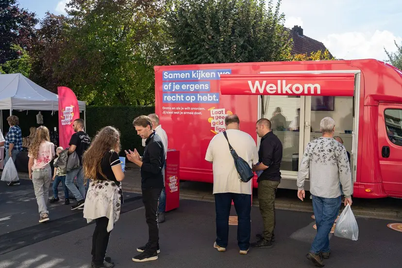 Geldfit camper in actie