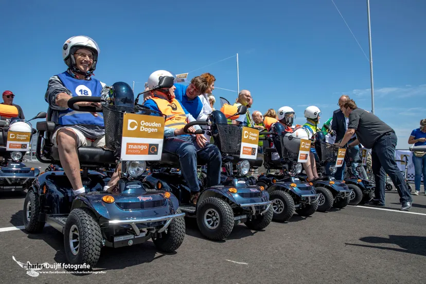 scootmobiels bij start