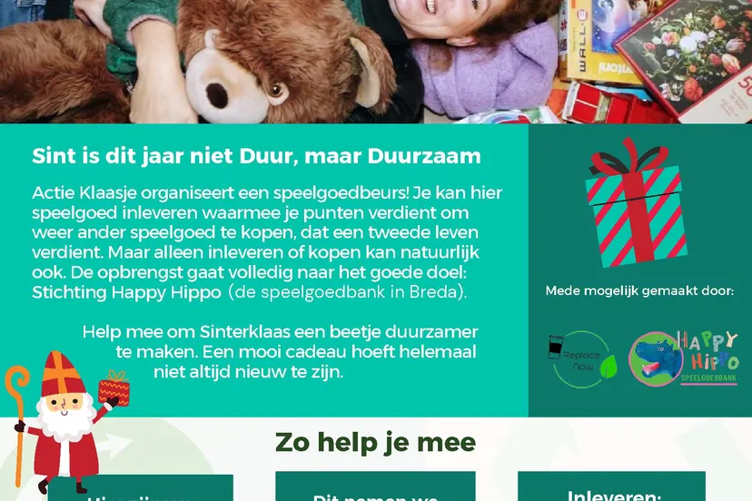 flyer a4 actie klaasje speelgoedbeurs 2024 x happy hippo jpg