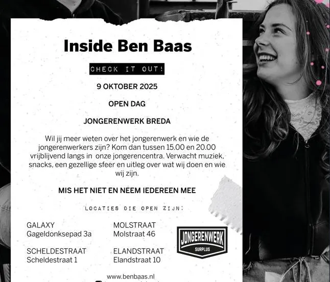 Flyer Jongerenwerk open dag 2025