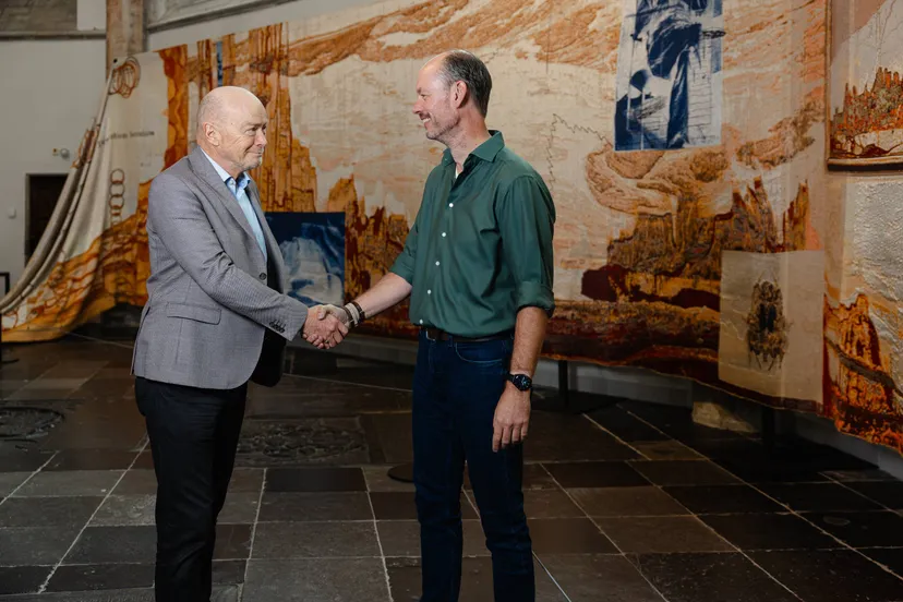 Kees Sol en Daan Quaars in de Grote Kerk Breda Foto Rosa Meininger