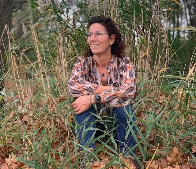 Mezelf in bos herfst