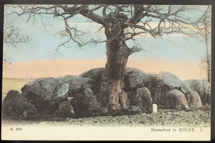 ansicht hunnebed te rolde fotograaf kramer rond 1900