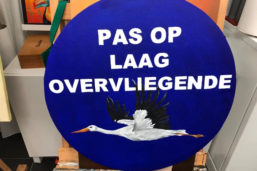 bord ooievaars zwaantje ten have1