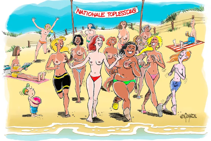 cartoon 1000 toplessdag