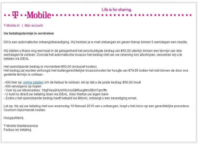 nepfactuur t mobile