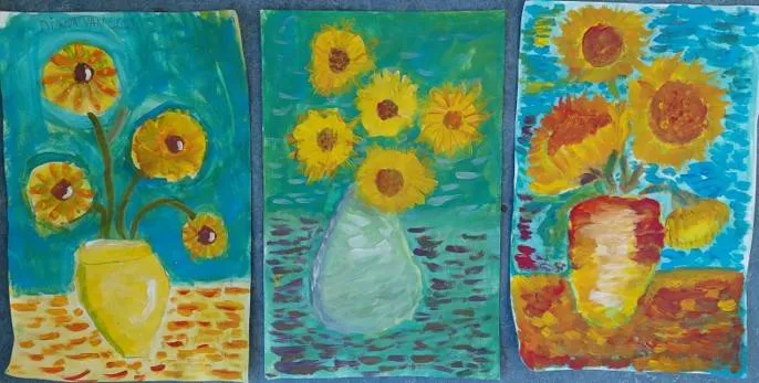 van gogh groep 5 6 zonnebloemen van v gogh schilderen