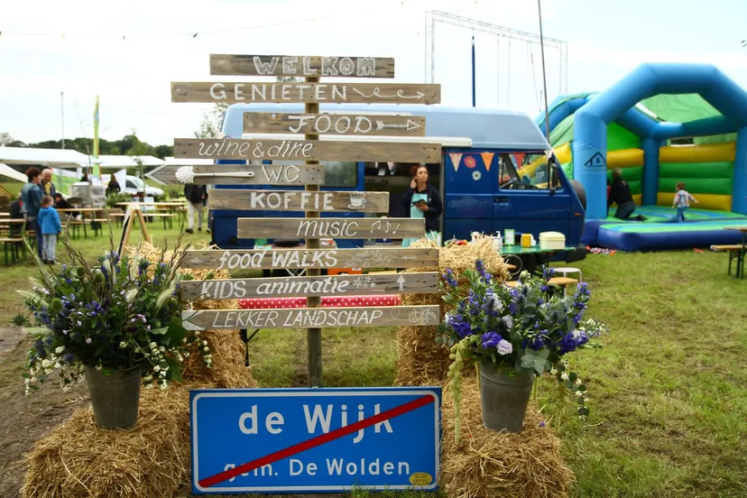 welkomstbord festival