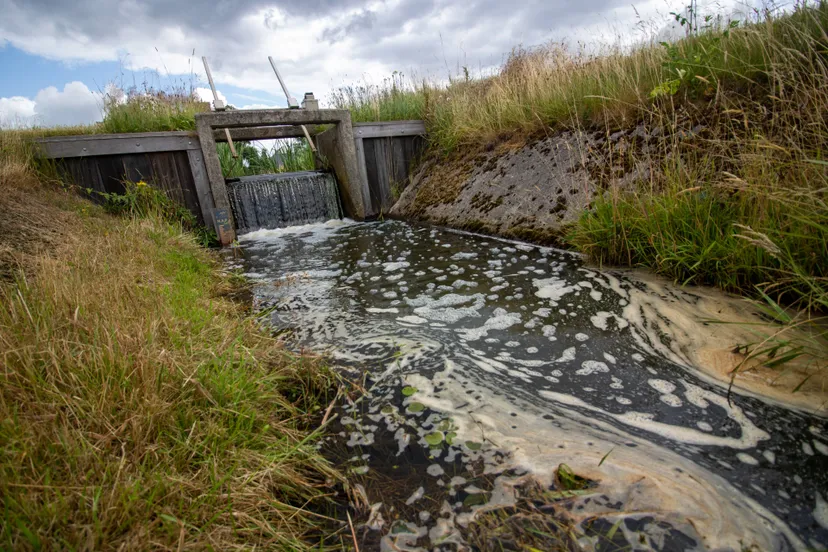 stuw bij leeuwenveenseweg in zuidwolde