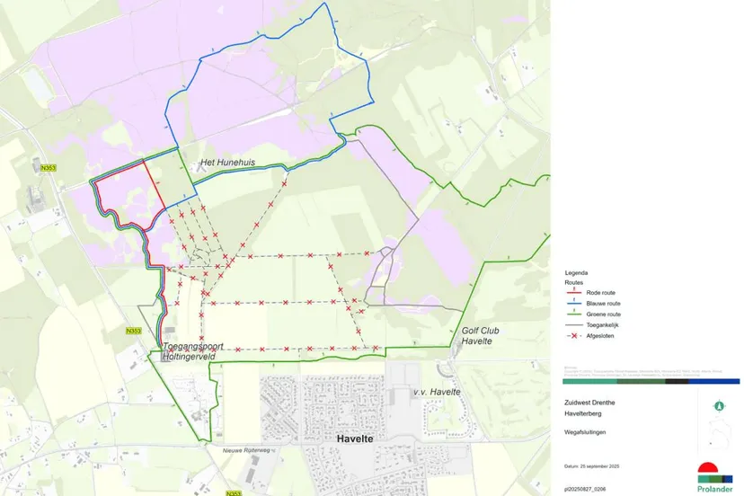 Havelte paden afgesloten