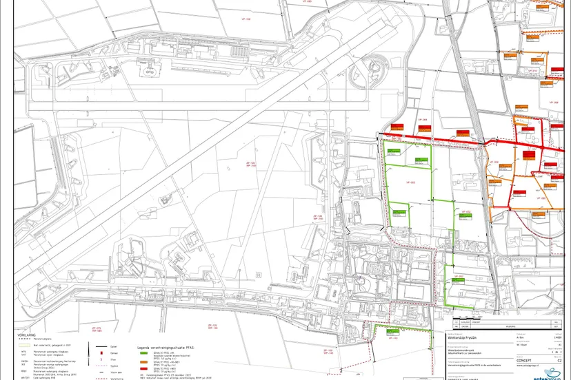 20240429 kaart resultaten aanvullend waterbodemonderzoek fase 2 zuid oostkant vliegbasis 15 tm 29 apr
