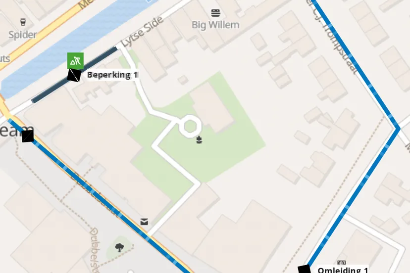 balk werkzaamheden gasleiding lytse side