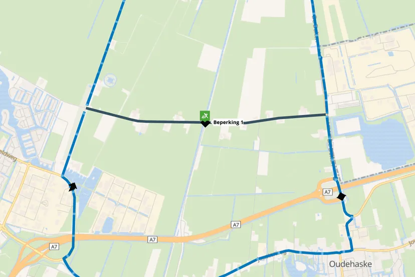 haskerhorne aanleg ondergrondse kabel elektriciteitsnet lange ekers