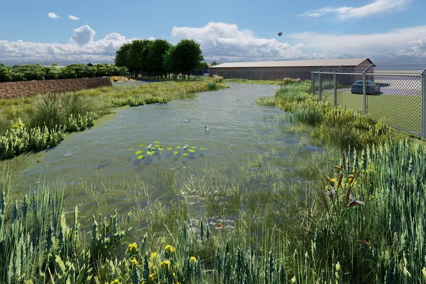 impressiebeeld van locatie donkerbroek over enkele jaren