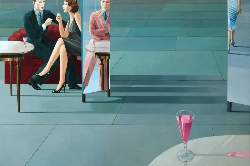 schilderij guess who i saw today