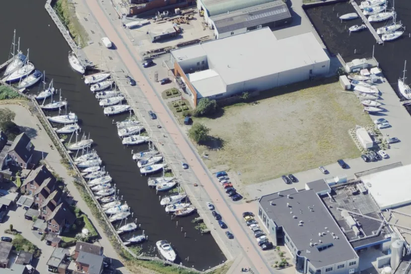 vuurtorenweg lemmer extra parkeerterrein luchtfoto