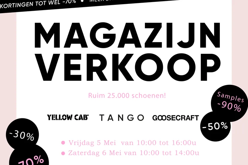 banner magazijnverkoop tango