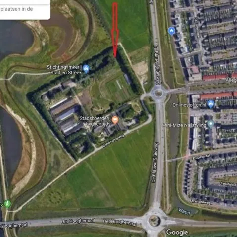 beoogde locatie zendmast