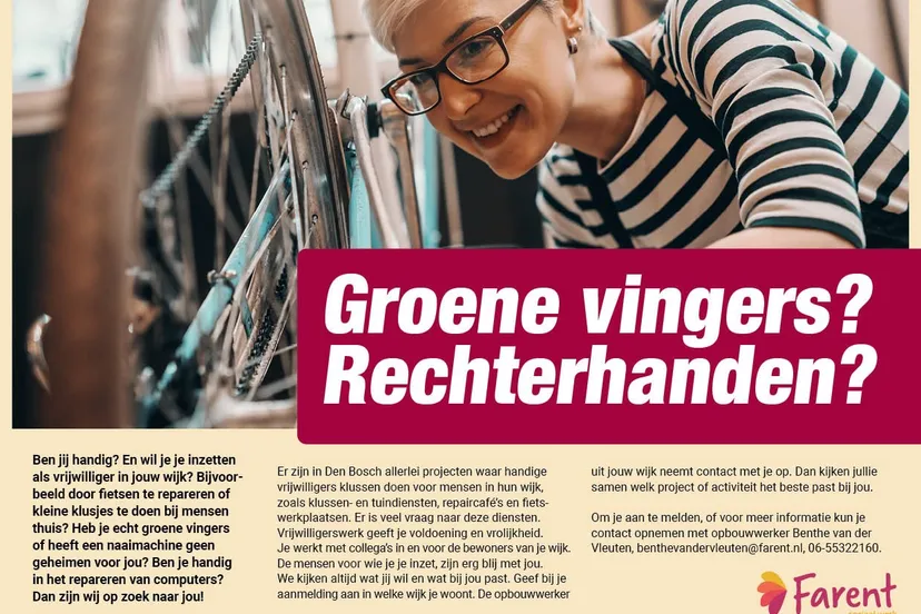 handige vrijwilliger fiets jpg