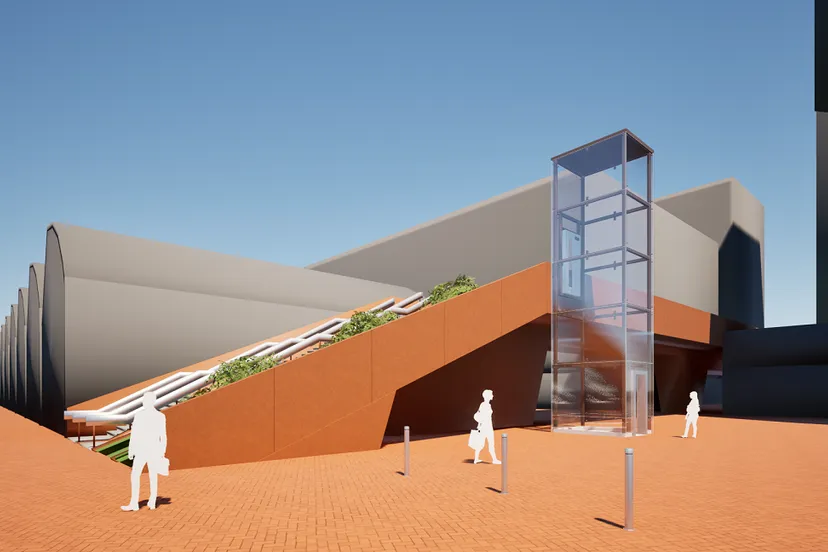 sfeerimpressie lift paleisbrug westkant