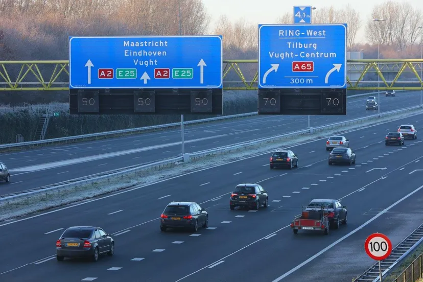 snelheidsbeperking a2 den bosch door gladheid 1