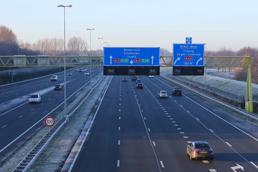 snelheidsbeperking a2 den bosch door gladheid 4