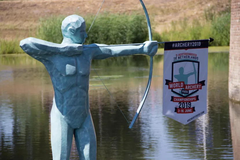 ster wk handboogschieten 2019 standbeeld