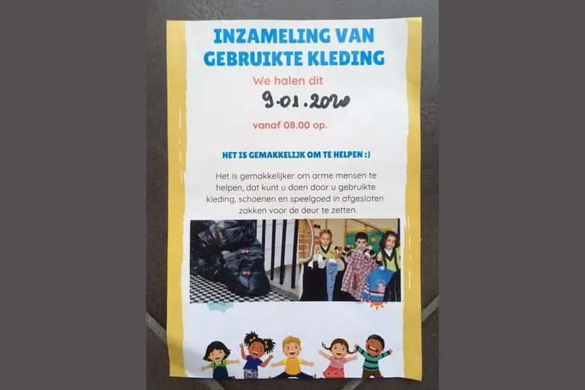 flyer inzamelingsactie