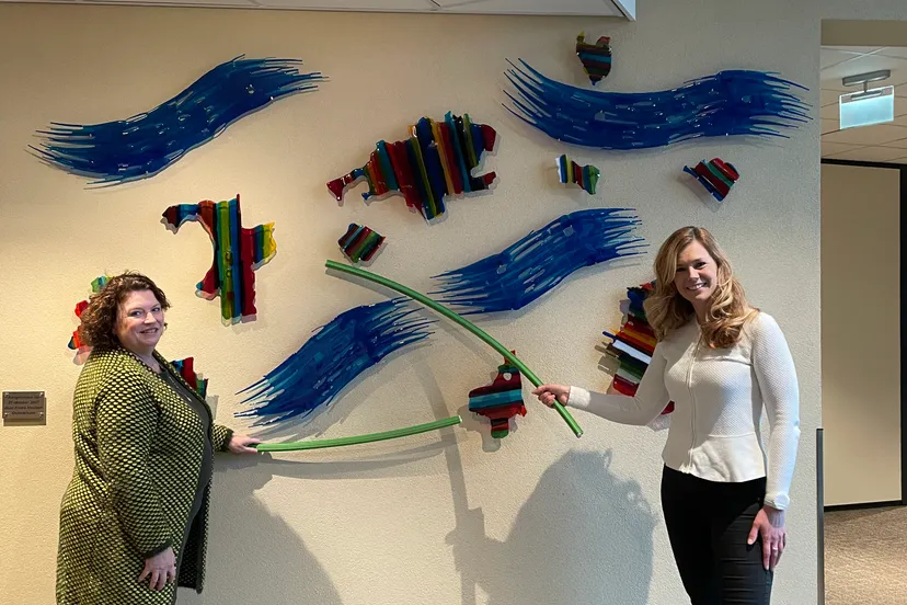 foto wethouder ilse duursma en projectleider daisy meekes