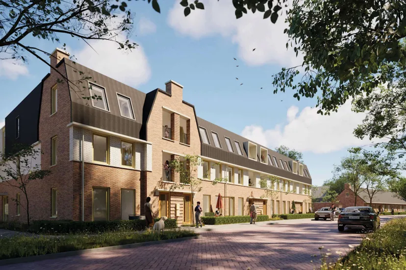 Zijaanzicht appartementen