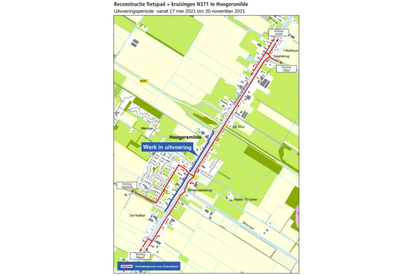 hoogersmilde-n371-wegwerk