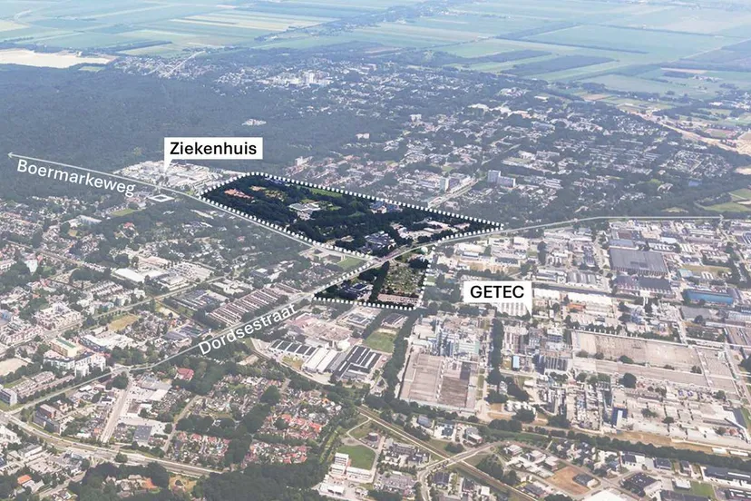 Luchtfoto campusgebied