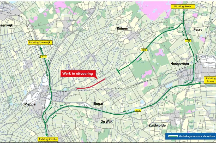 n375-omleidingsroutes