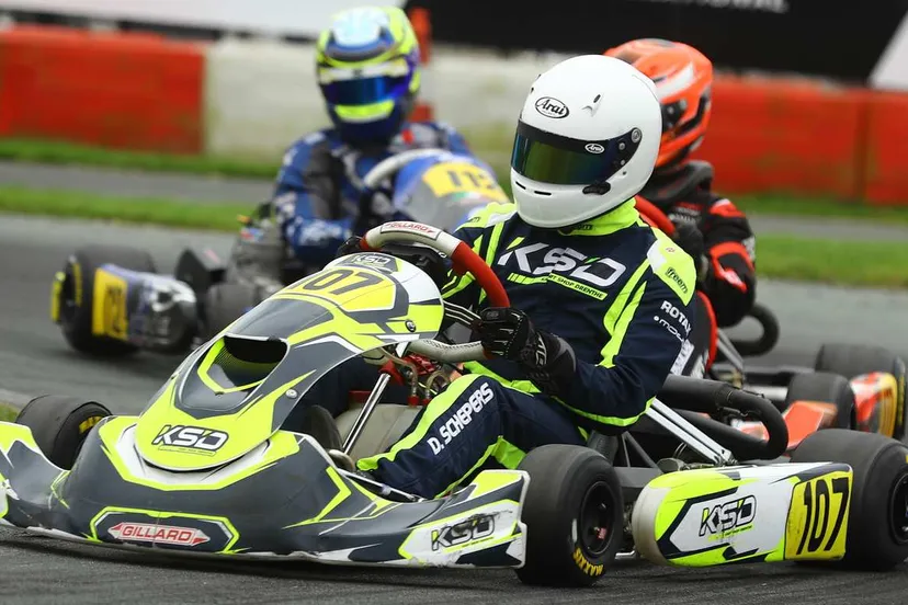 Dominick Schepers racet naar podium