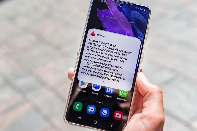 NL-Alert testbericht - mobiele telefoon - 2026