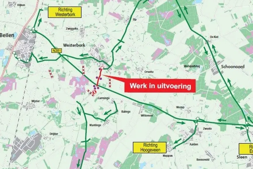 Werkzaamheden Westerbork N374