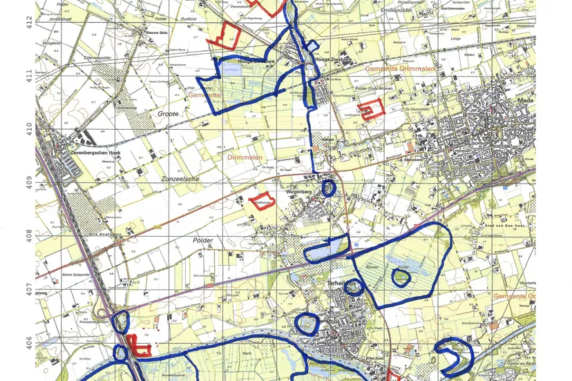 zienswijzen zonnevelden drimmelen kaart elementen