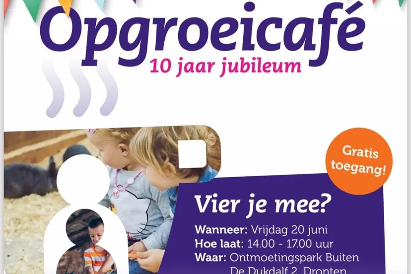 flyer opgroeicafe de meerpaal