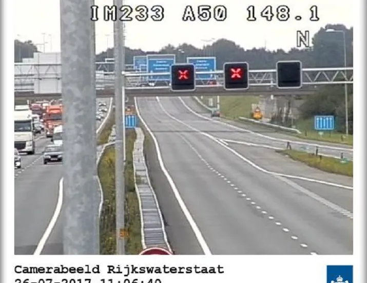 a50 afgesloten