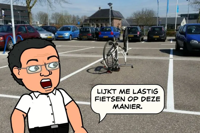 fiets in druten bij de ah