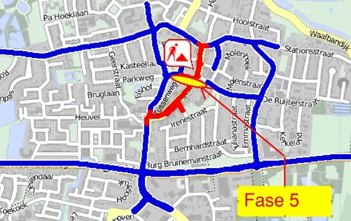 tekening afsluiting hogestraat