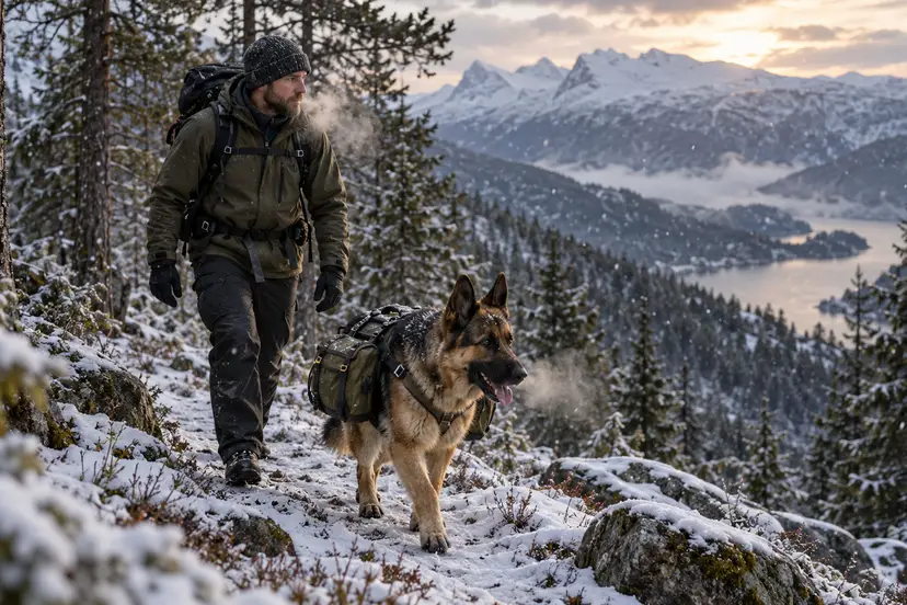 Vintertur med hund i fjellheimen