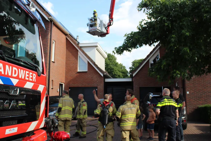 brand in woning lunteren