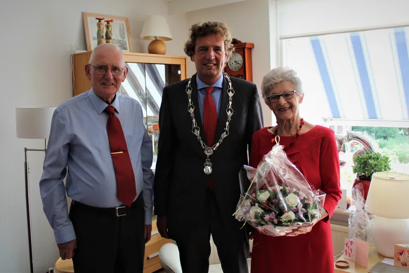 21 agustus 2019 echtpaar quartel van der ben met burgemeester ren verhulst ede foto chris