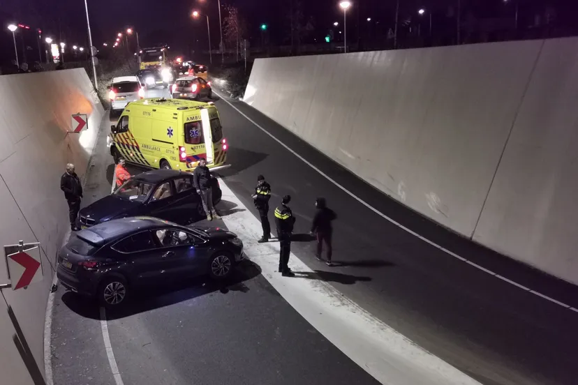 aanrijding tunnel
