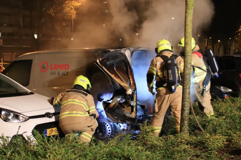 bestelwagen veldzicht